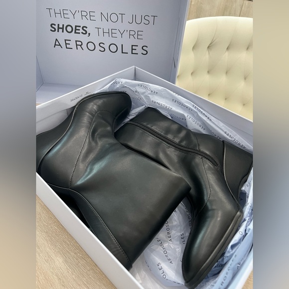 Aerosols Angela Black Stretch Boot NWT - Picture 8 of 10